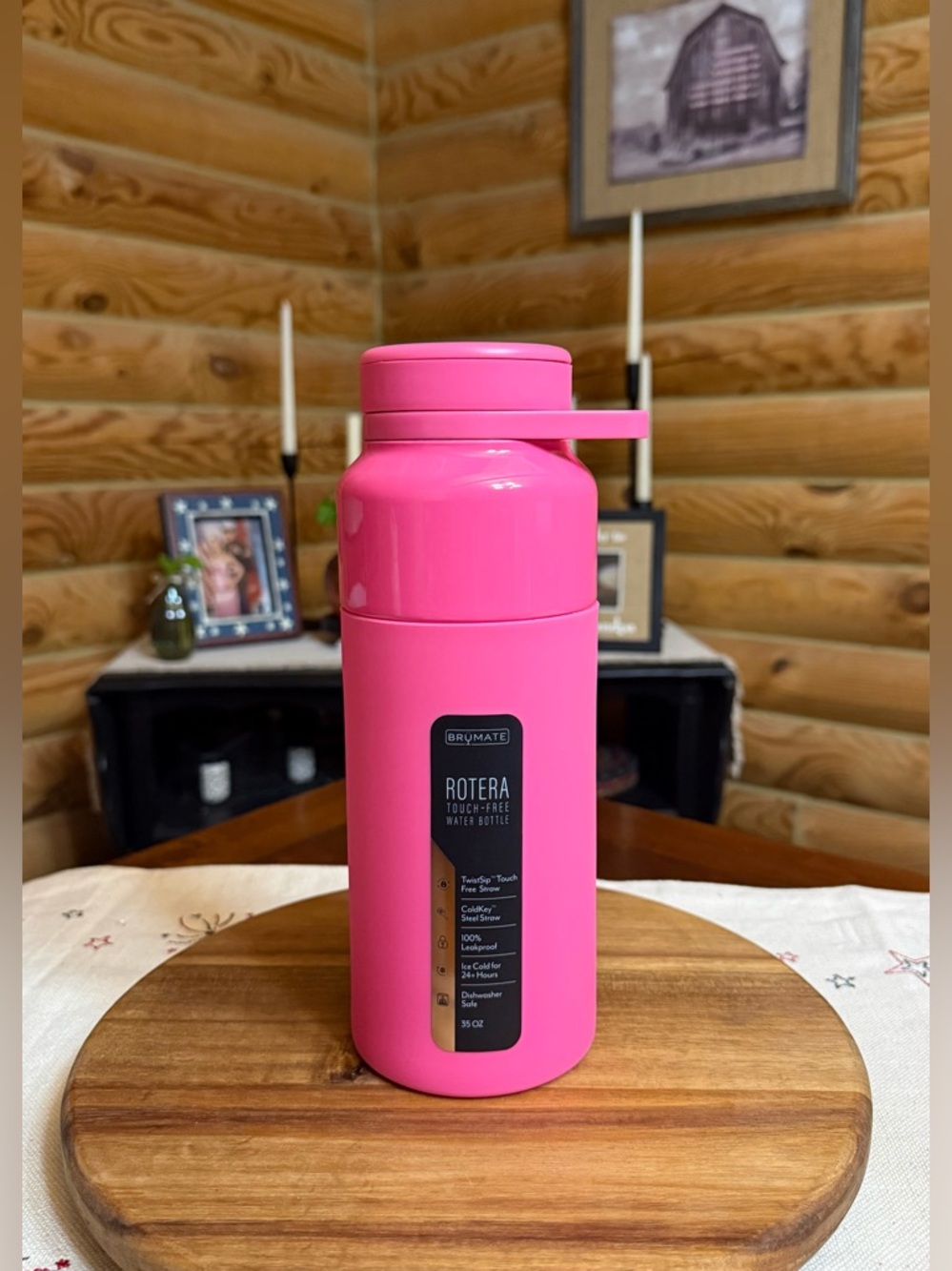 NEON PINK Brumate 35oz ROTERA Water Bottle * DISCONTINUED